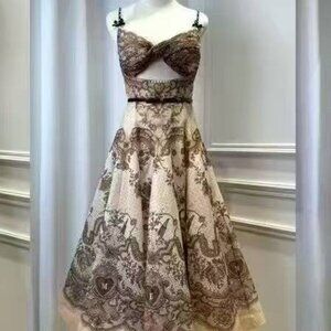 ZIMMERMAN FLORAL SLIP DRESS